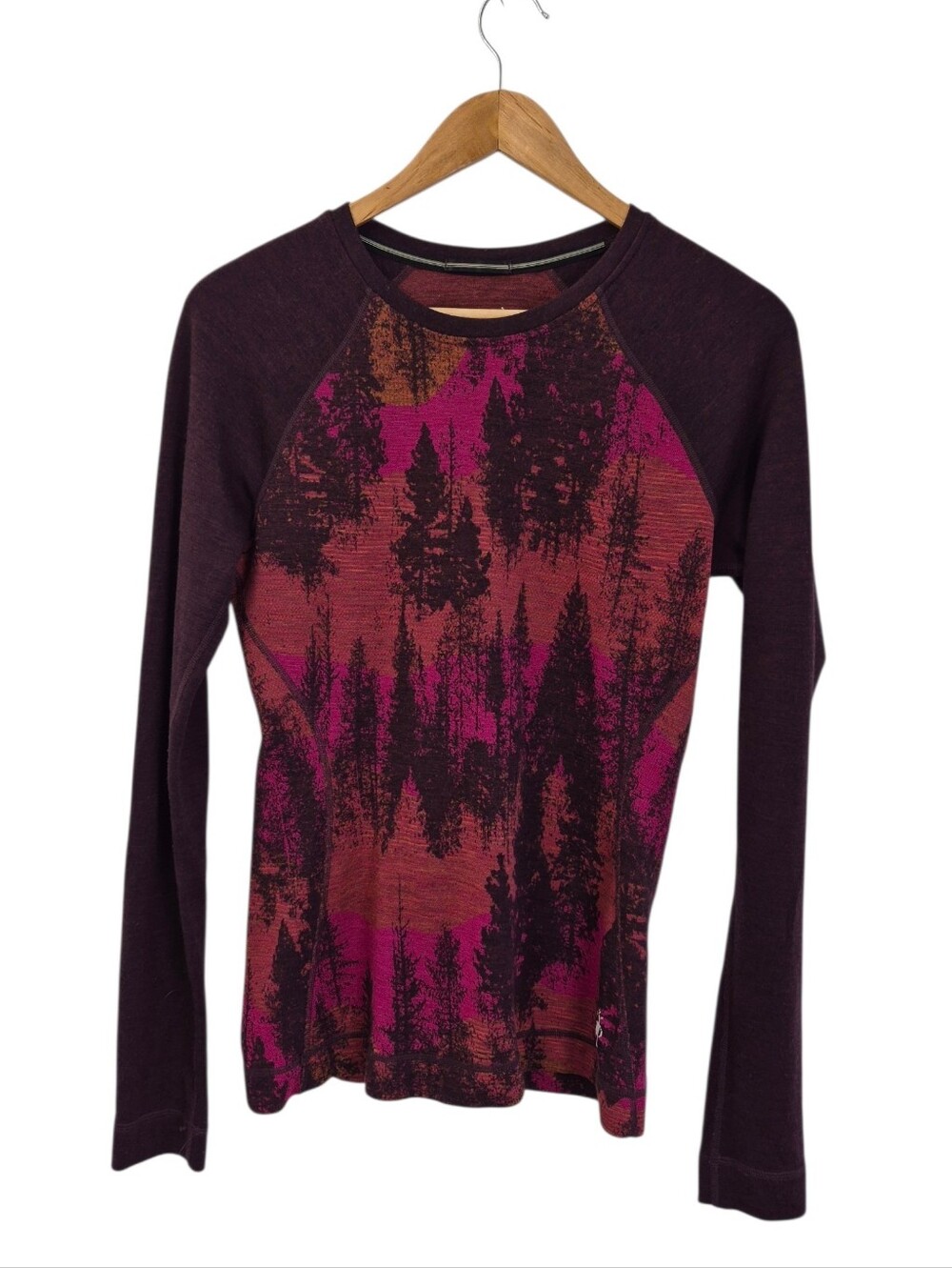 Smartwool Merino 250 Performance Base Layer Crewneck M Forest Graphic Print Gorp